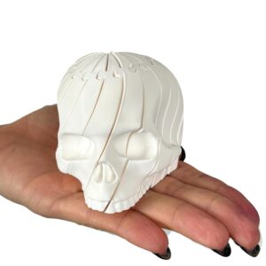 Czaszka Fidget XL 3D– płynny, ruchomy gadżet relaksacyjny, antystresowy, zabawka