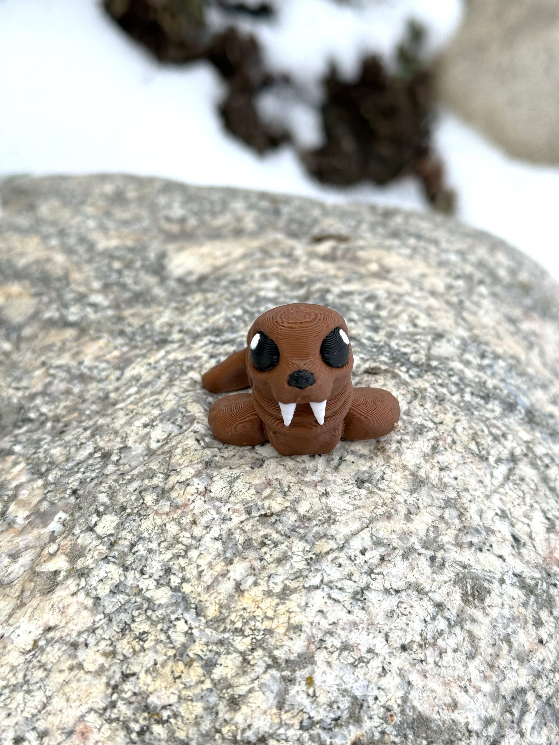 Słodki Mors Arktyczny Minimals 3D – przegubowa, ruchoma mini figurka, zabawka - obrazek 9