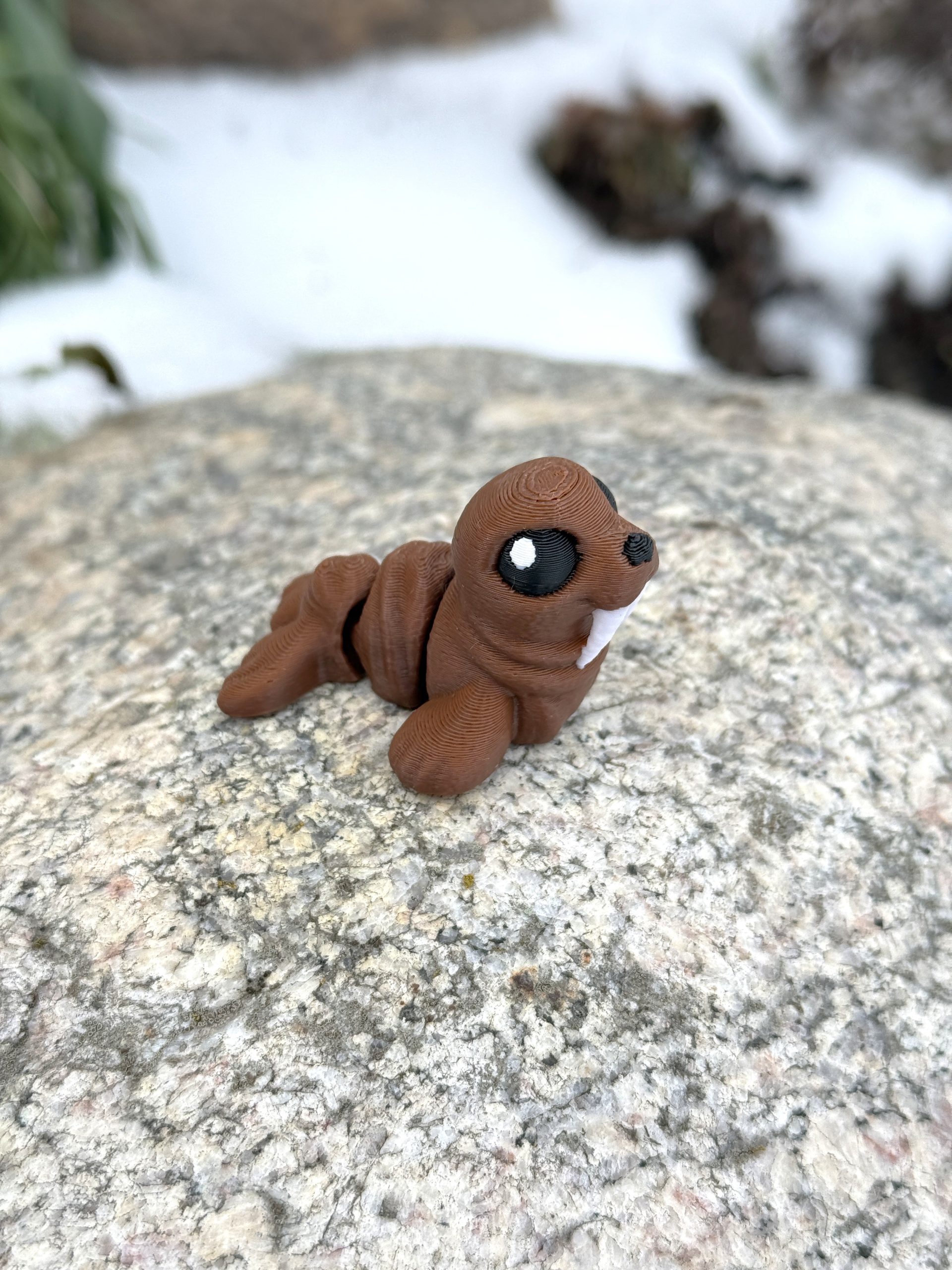 Słodki Mors Arktyczny Minimals 3D – przegubowa, ruchoma mini figurka, zabawka - obrazek 10