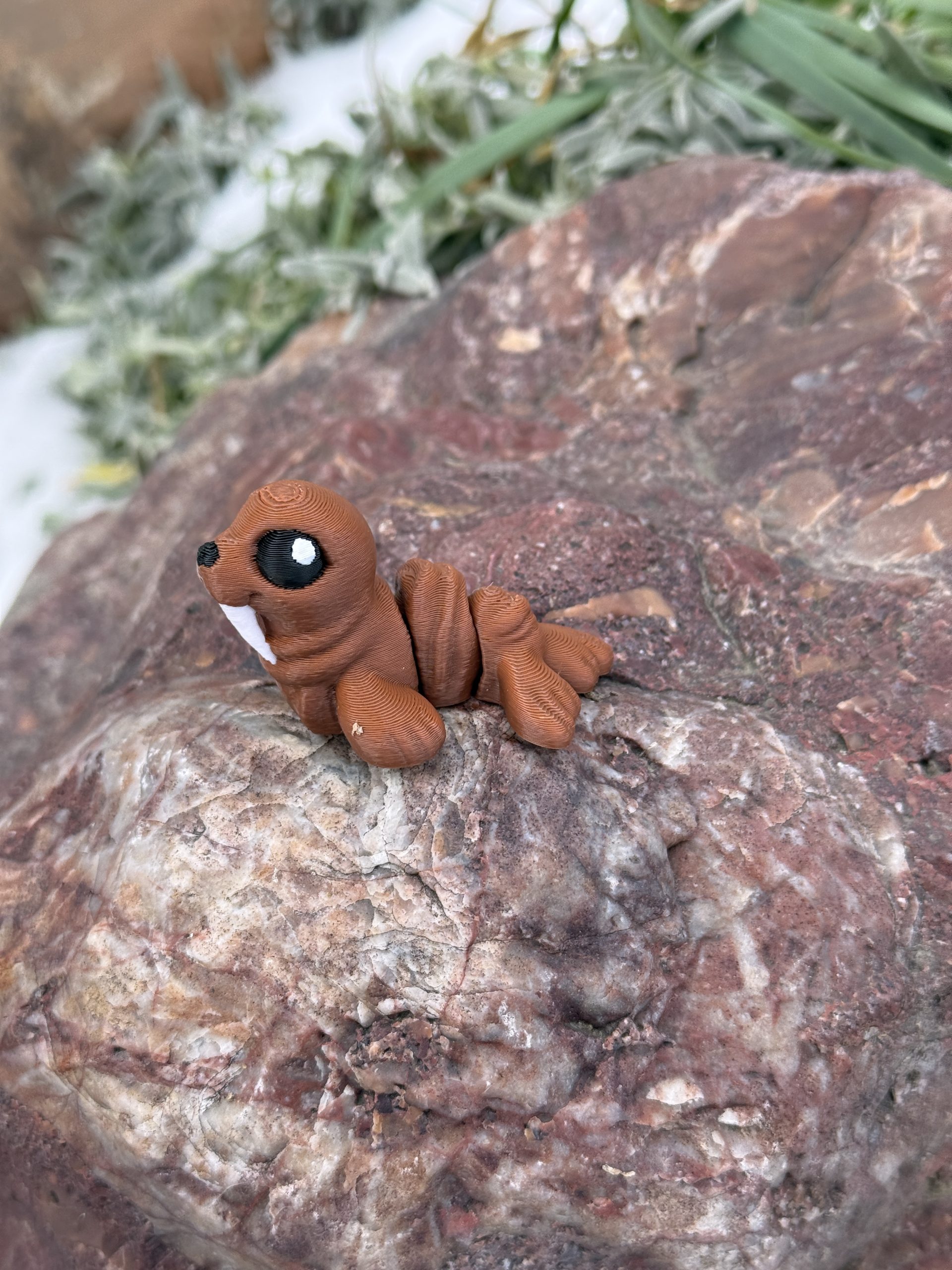 Słodki Mors Arktyczny Minimals 3D – przegubowa, ruchoma mini figurka, zabawka - obrazek 16