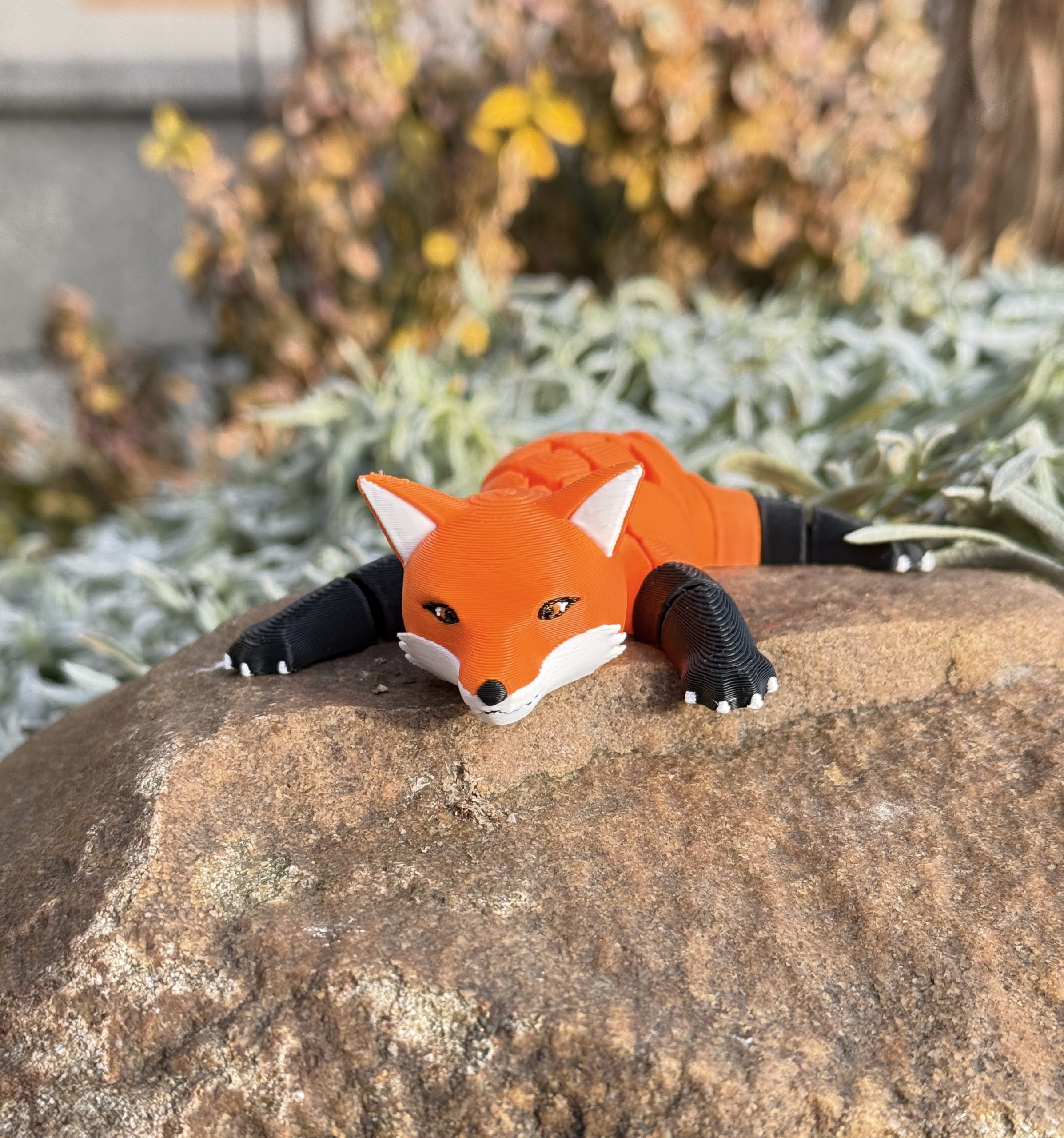 Segmentowy Lis 3D – ruchoma, elastyczna figurka, zabawka - obrazek 13