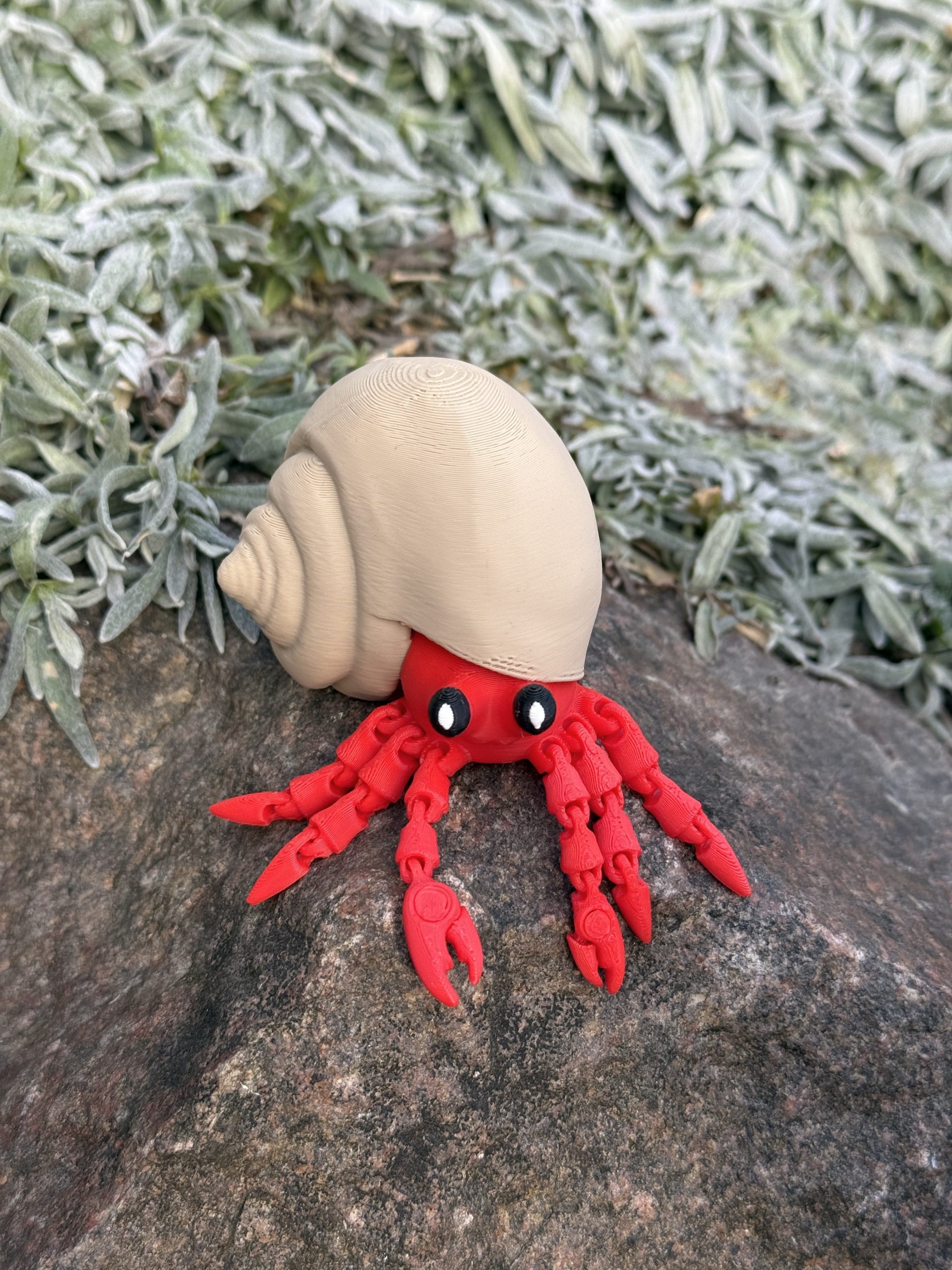 Krab pustelnik w muszli 3D – przegubowa figurka z ruchomymi szczypcami, zabawka, prezent - obrazek 8