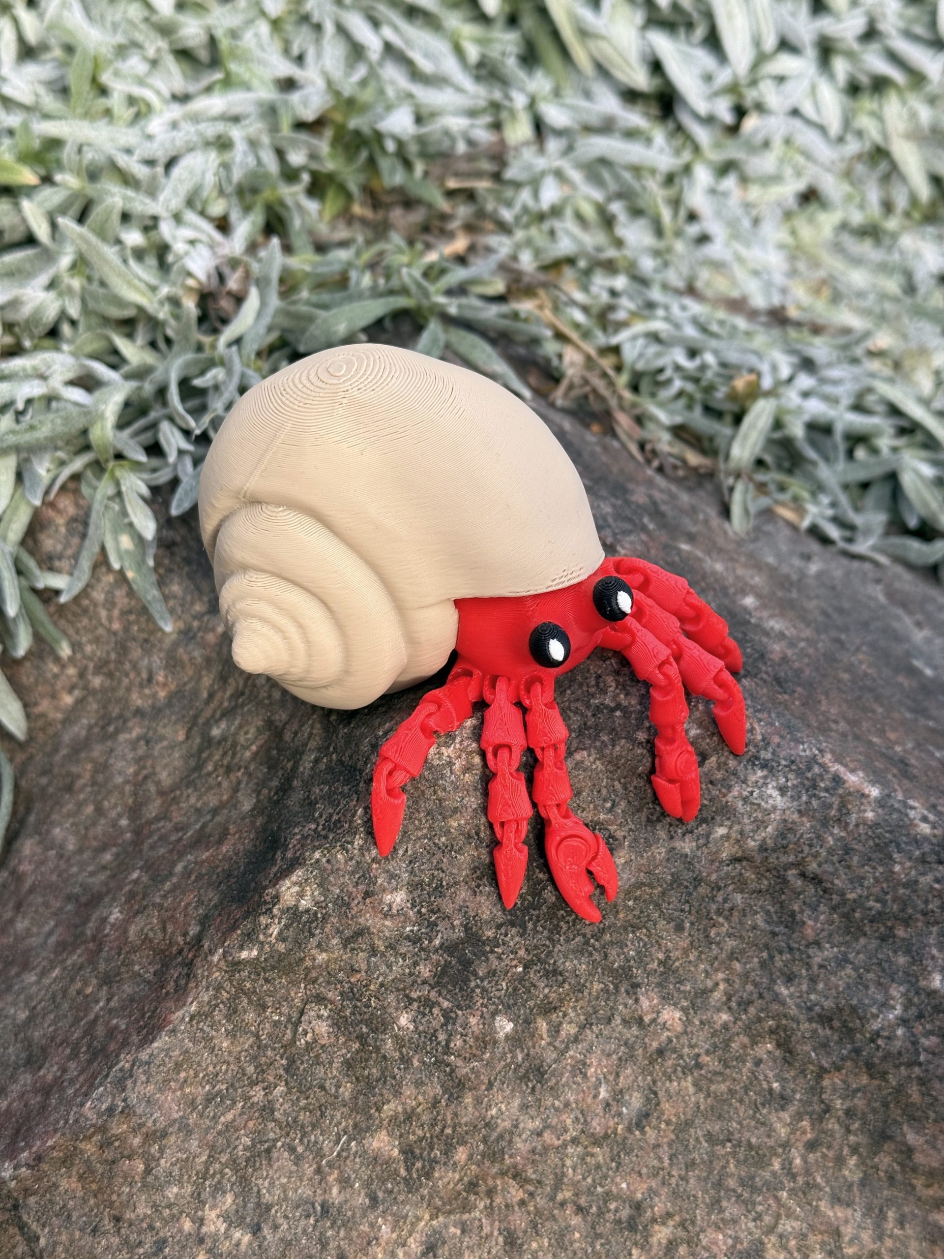 Krab pustelnik w muszli 3D – przegubowa figurka z ruchomymi szczypcami, zabawka, prezent - obrazek 9