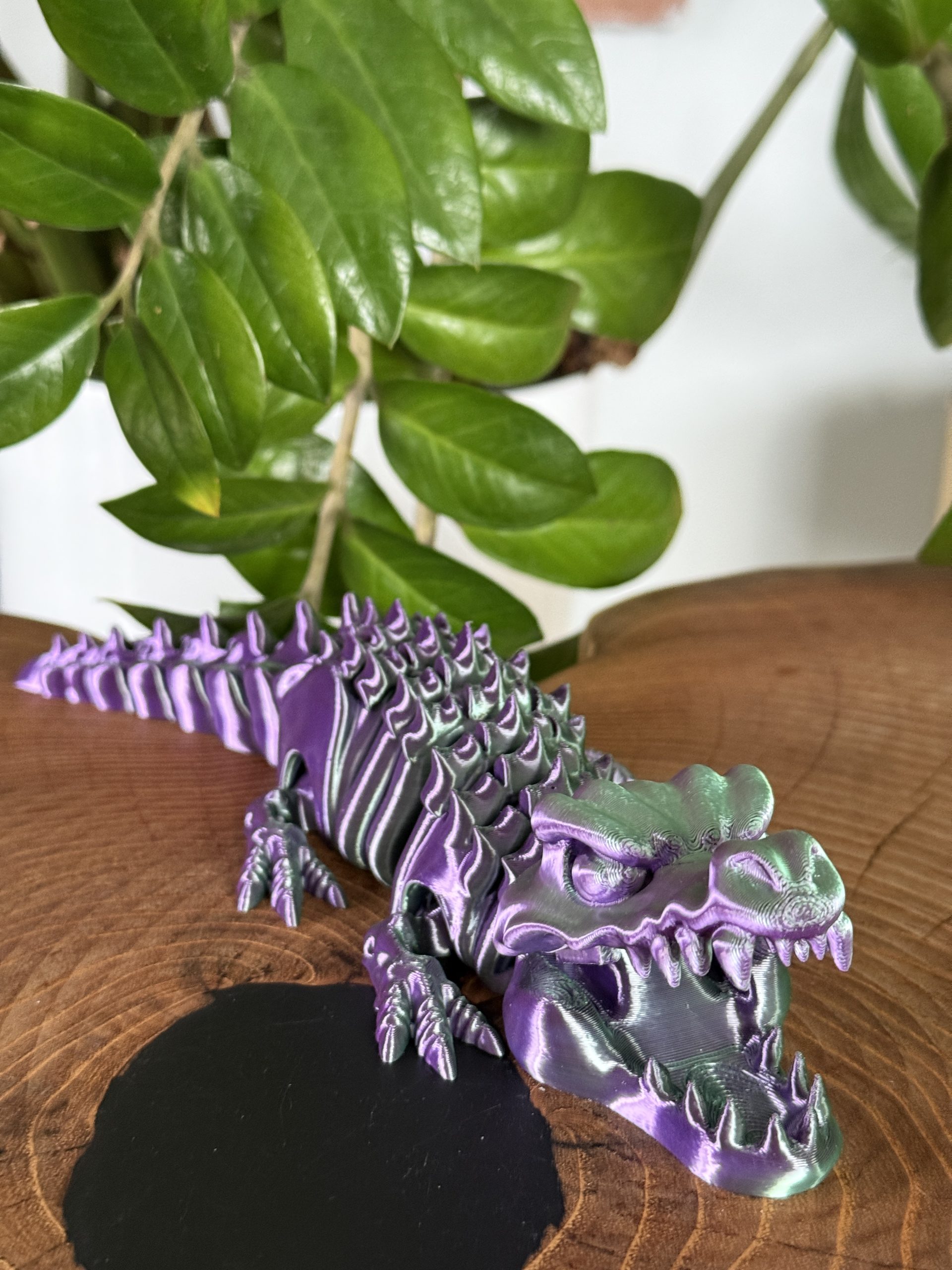 Krokodyl 3D – szkielet pradawnego drapieżnika | przegubowa, ruchoma figurka z otwieraną paszczą - obrazek 4