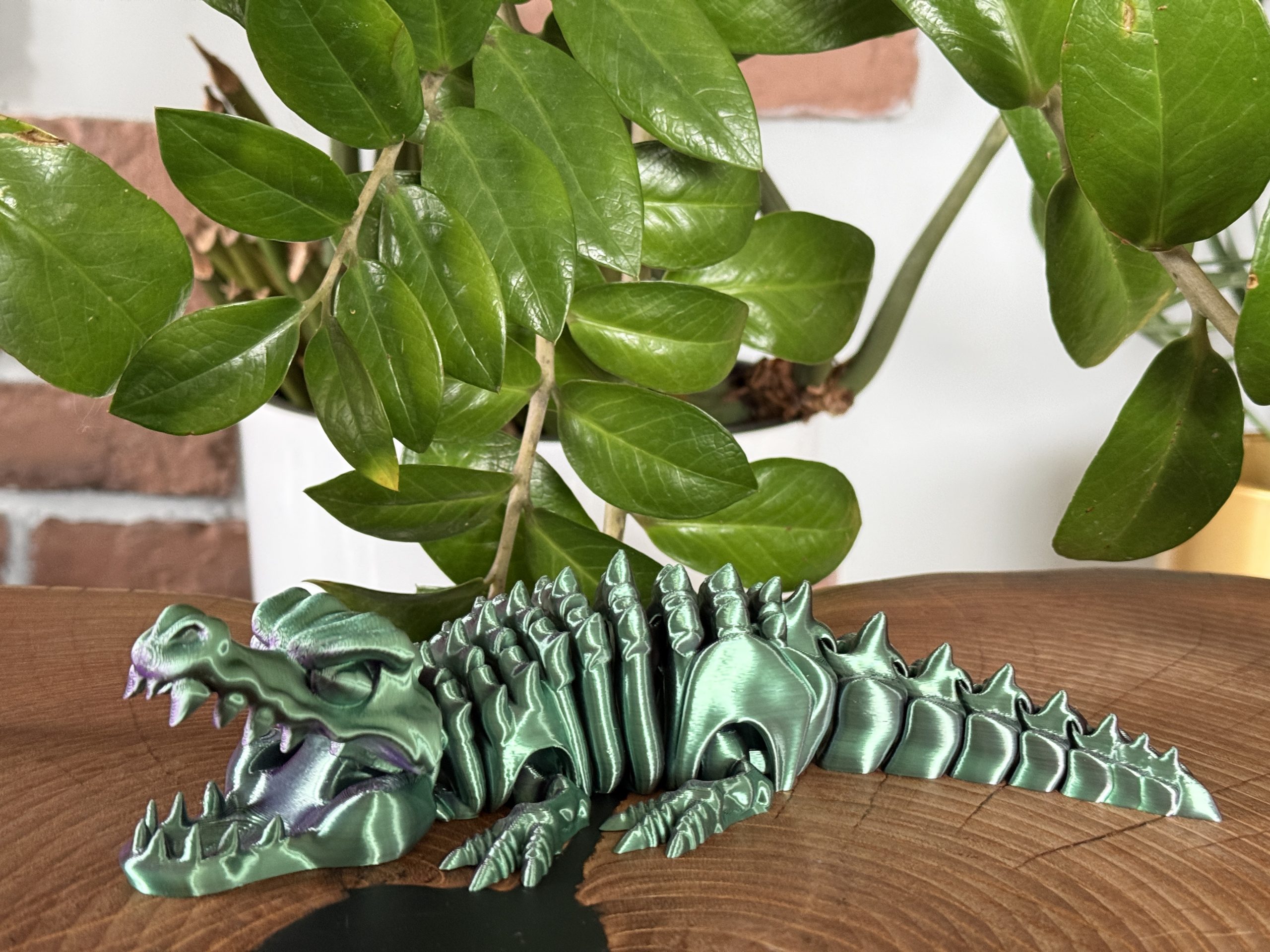 Krokodyl 3D – szkielet pradawnego drapieżnika | przegubowa, ruchoma figurka z otwieraną paszczą - obrazek 5