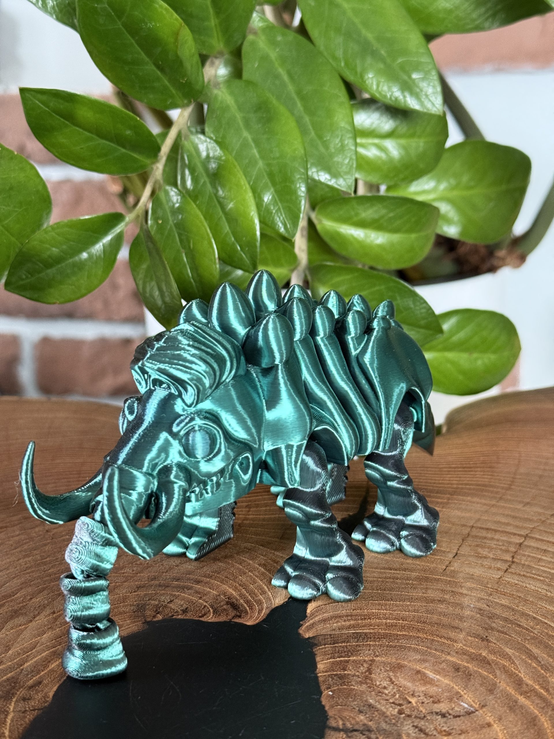 Mamut – szkielet epoki lodowcowej | przegubowa figurka 3D z ruchomą trąbą - obrazek 6