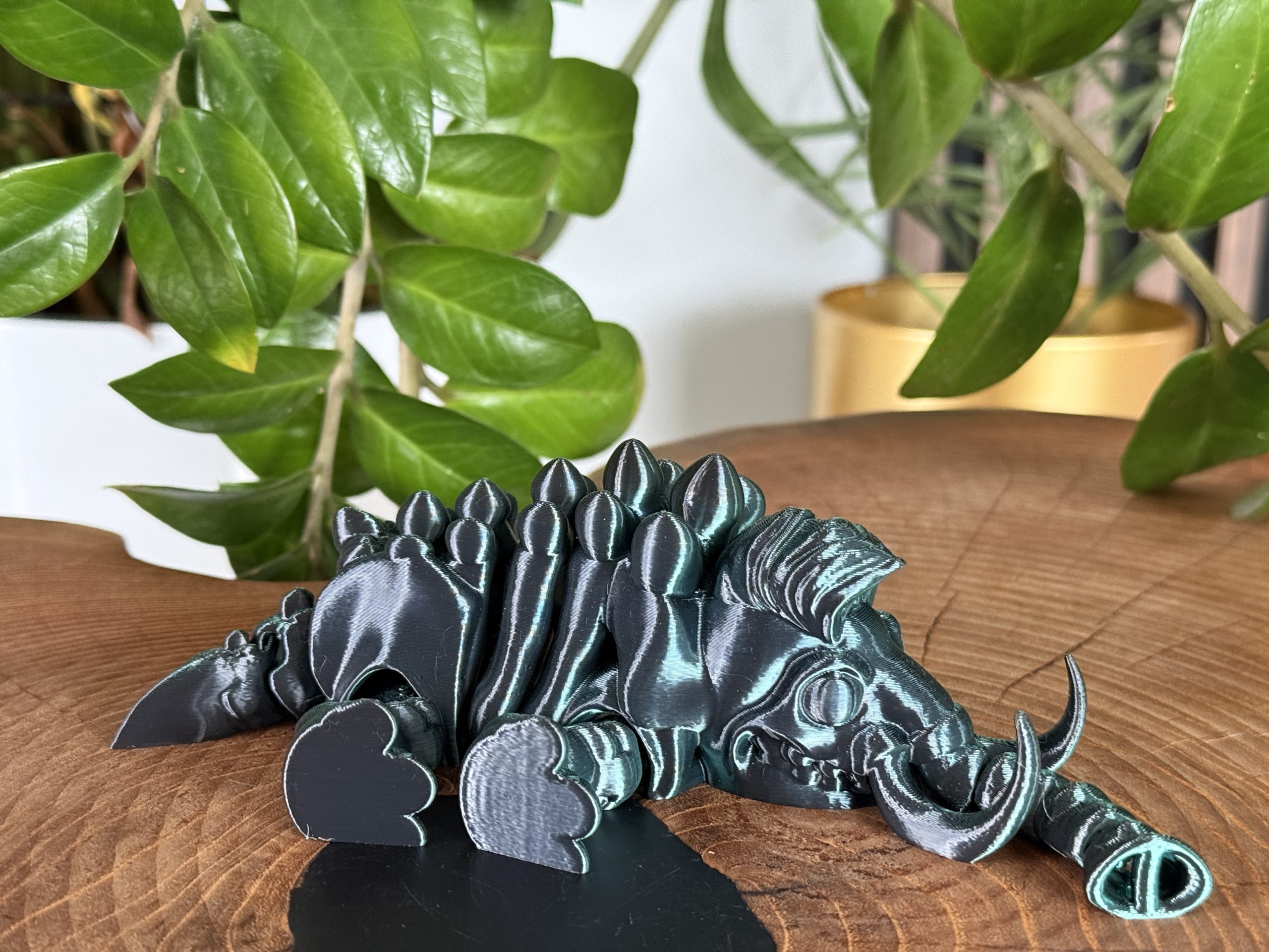 Mamut – szkielet epoki lodowcowej | przegubowa figurka 3D z ruchomą trąbą - obrazek 7