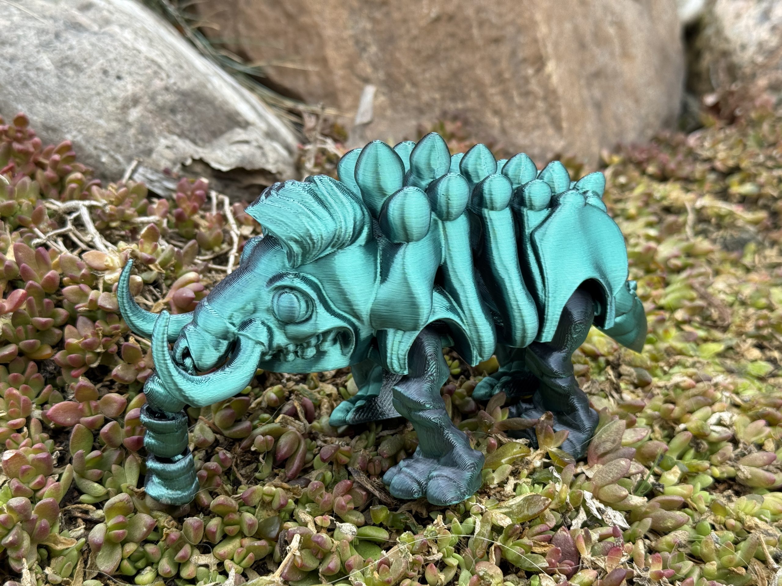 Mamut – szkielet epoki lodowcowej | przegubowa figurka 3D z ruchomą trąbą - obrazek 9