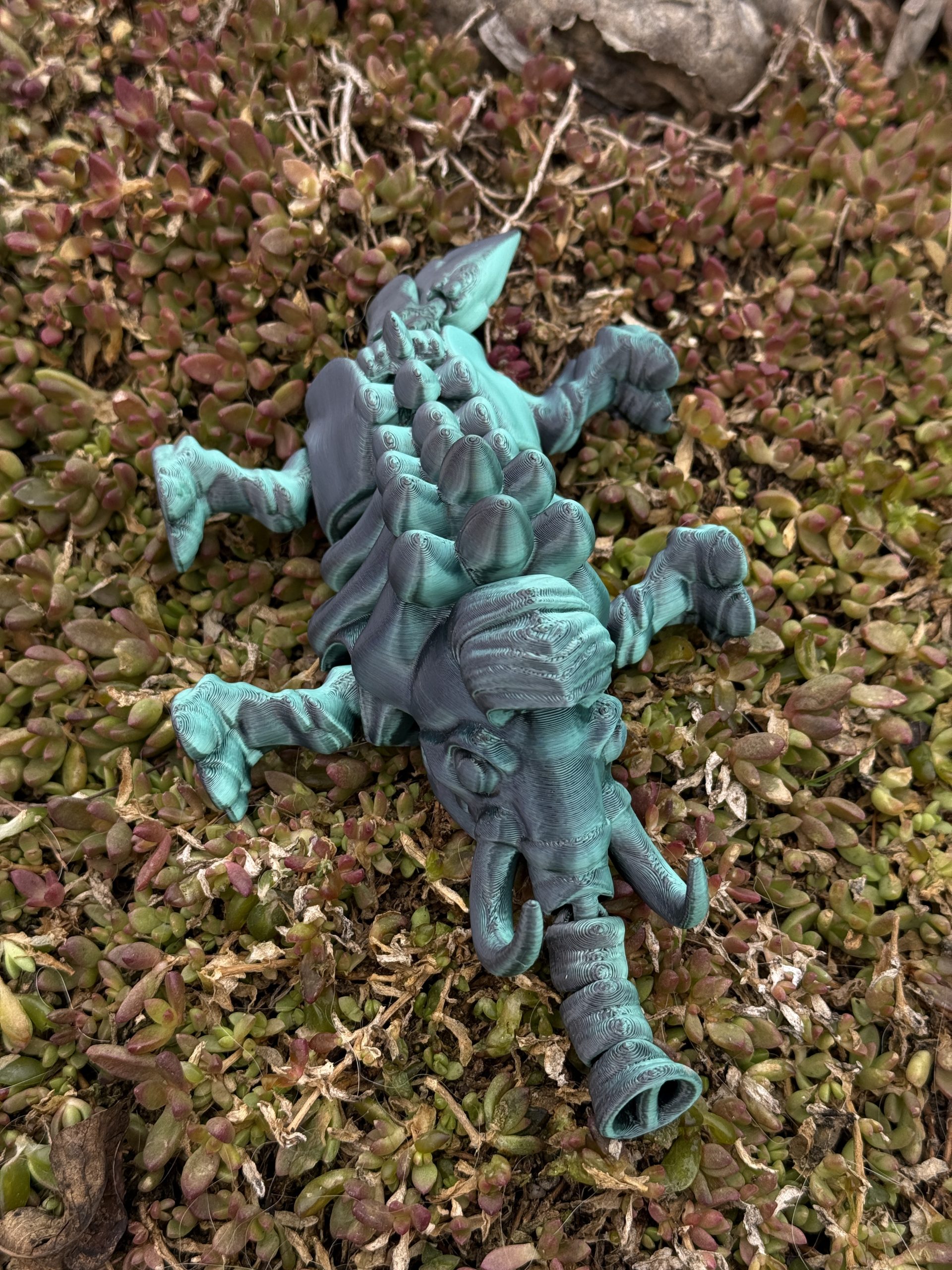 Mamut – szkielet epoki lodowcowej | przegubowa figurka 3D z ruchomą trąbą - obrazek 11