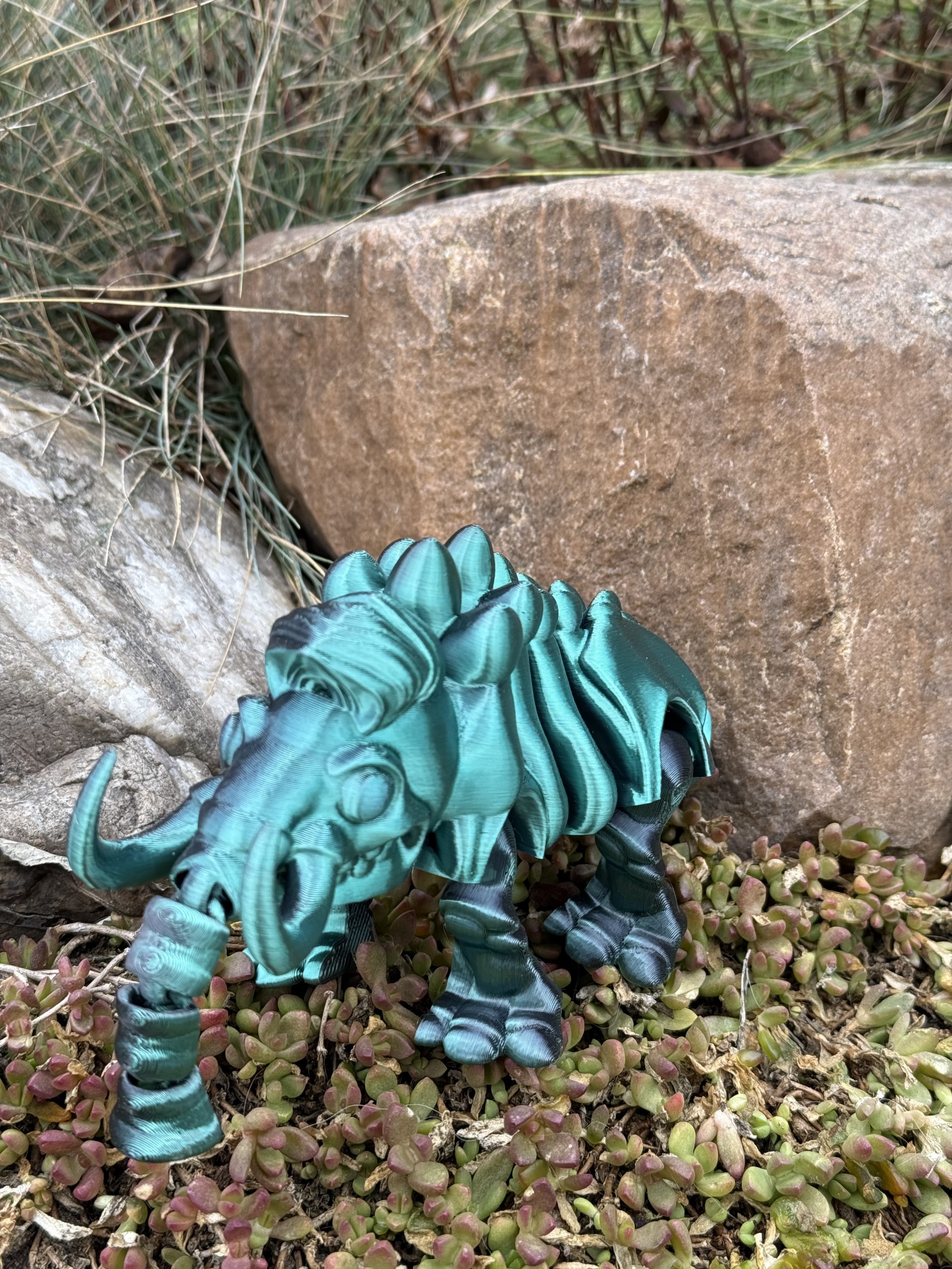 Mamut – szkielet epoki lodowcowej | przegubowa figurka 3D z ruchomą trąbą - obrazek 14