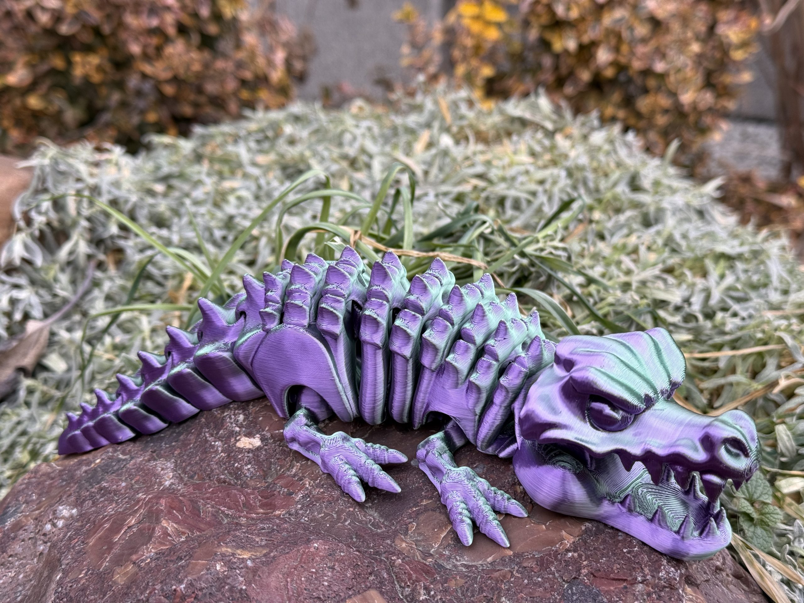 Krokodyl 3D – szkielet pradawnego drapieżnika | przegubowa, ruchoma figurka z otwieraną paszczą - obrazek 8