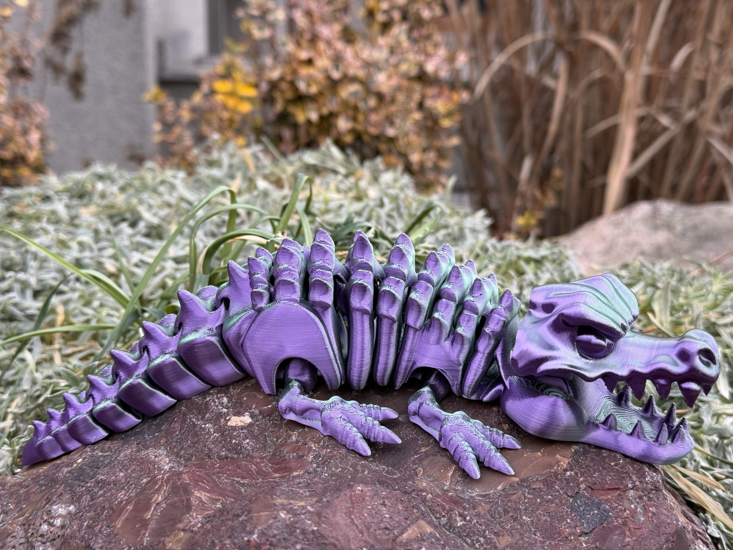 Krokodyl 3D – szkielet pradawnego drapieżnika | przegubowa, ruchoma figurka z otwieraną paszczą - obrazek 9