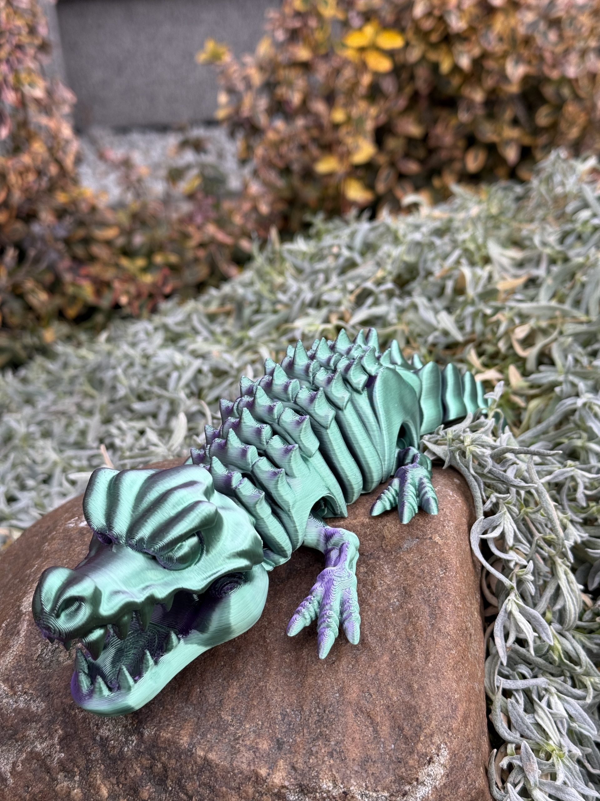 Krokodyl 3D – szkielet pradawnego drapieżnika | przegubowa, ruchoma figurka z otwieraną paszczą - obrazek 10