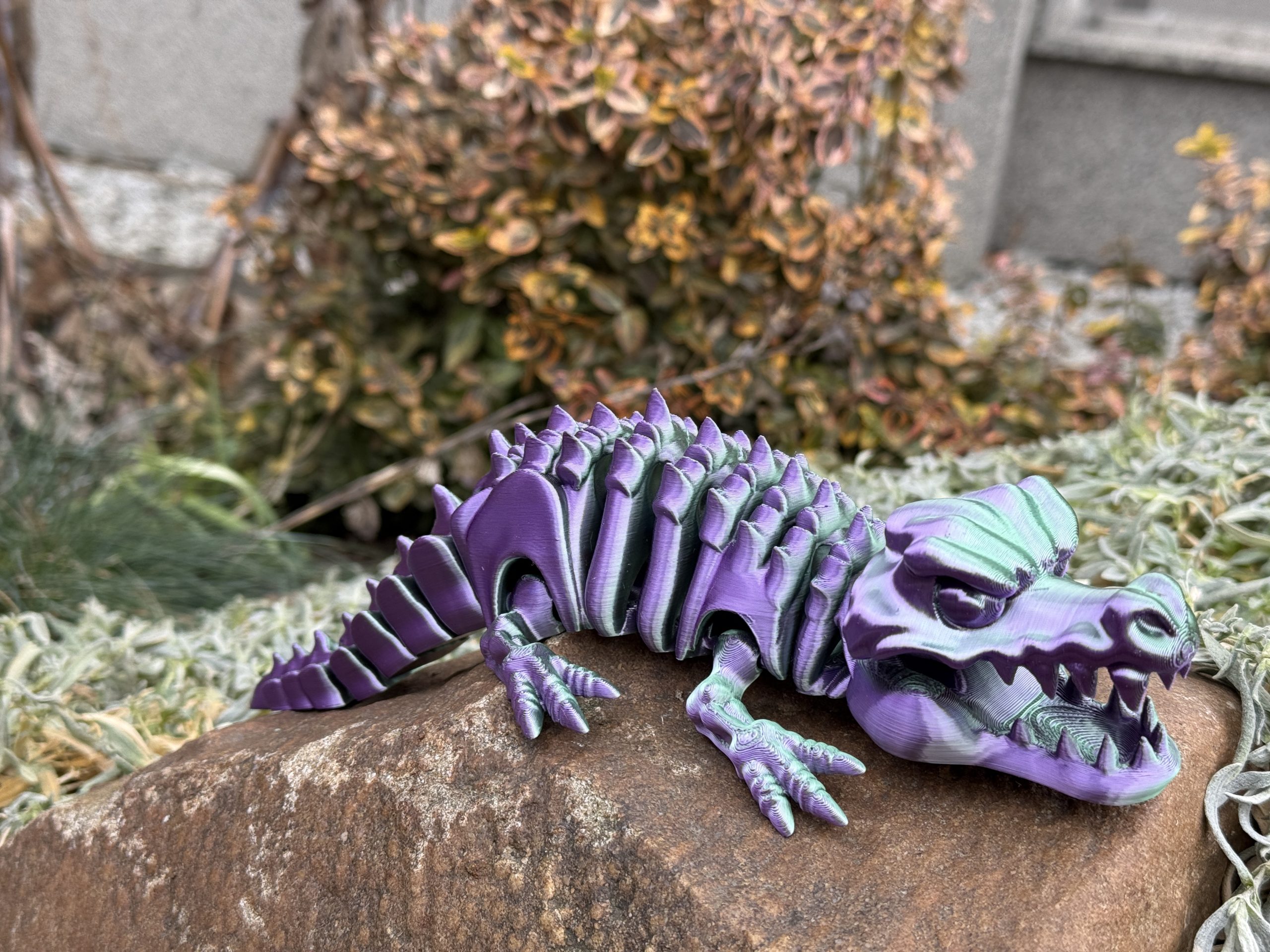 Krokodyl 3D – szkielet pradawnego drapieżnika | przegubowa, ruchoma figurka z otwieraną paszczą - obrazek 11