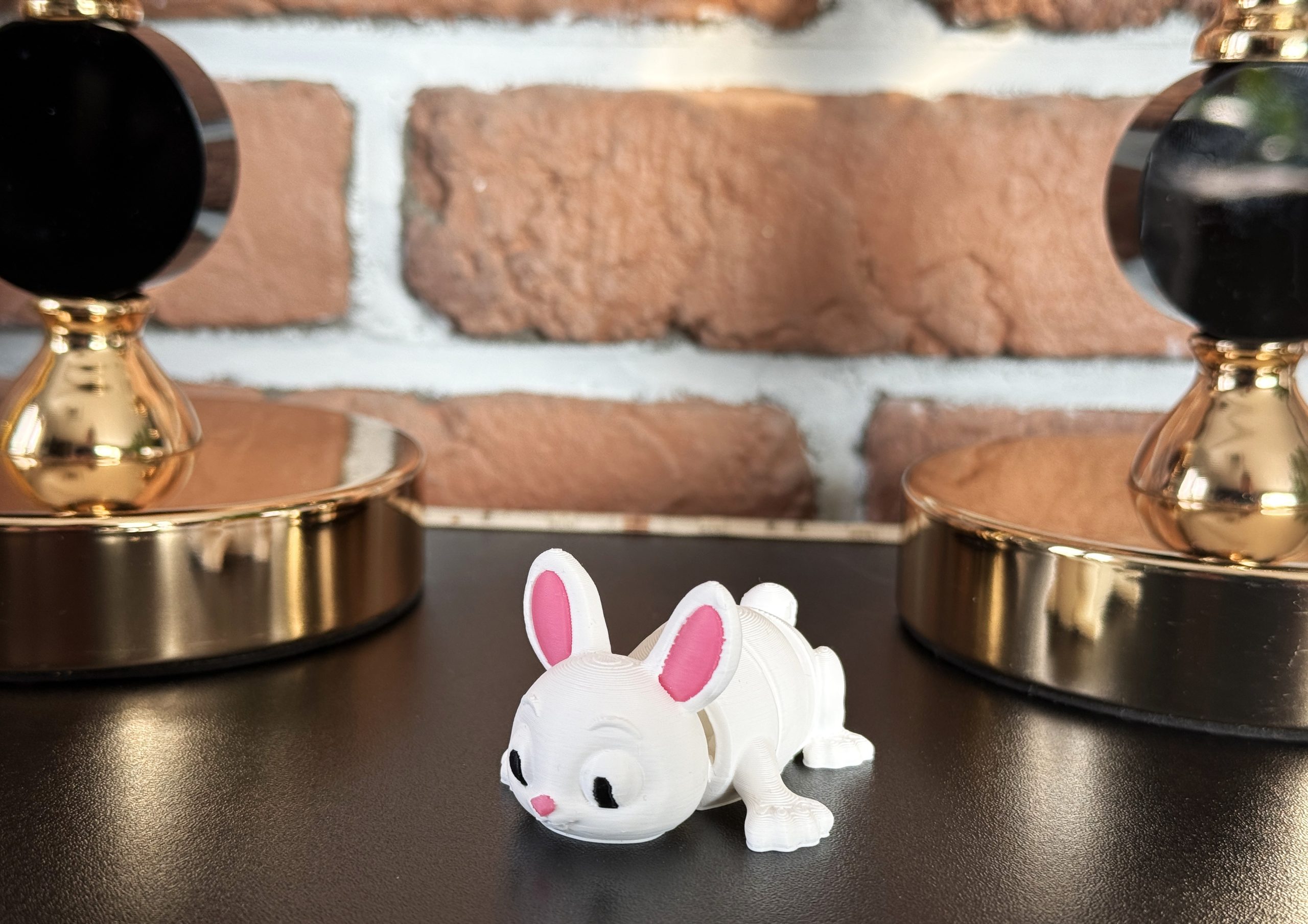 Króliczek 3D – słodka, przegubowa figurka, ruchoma, opcja brelok - obrazek 8