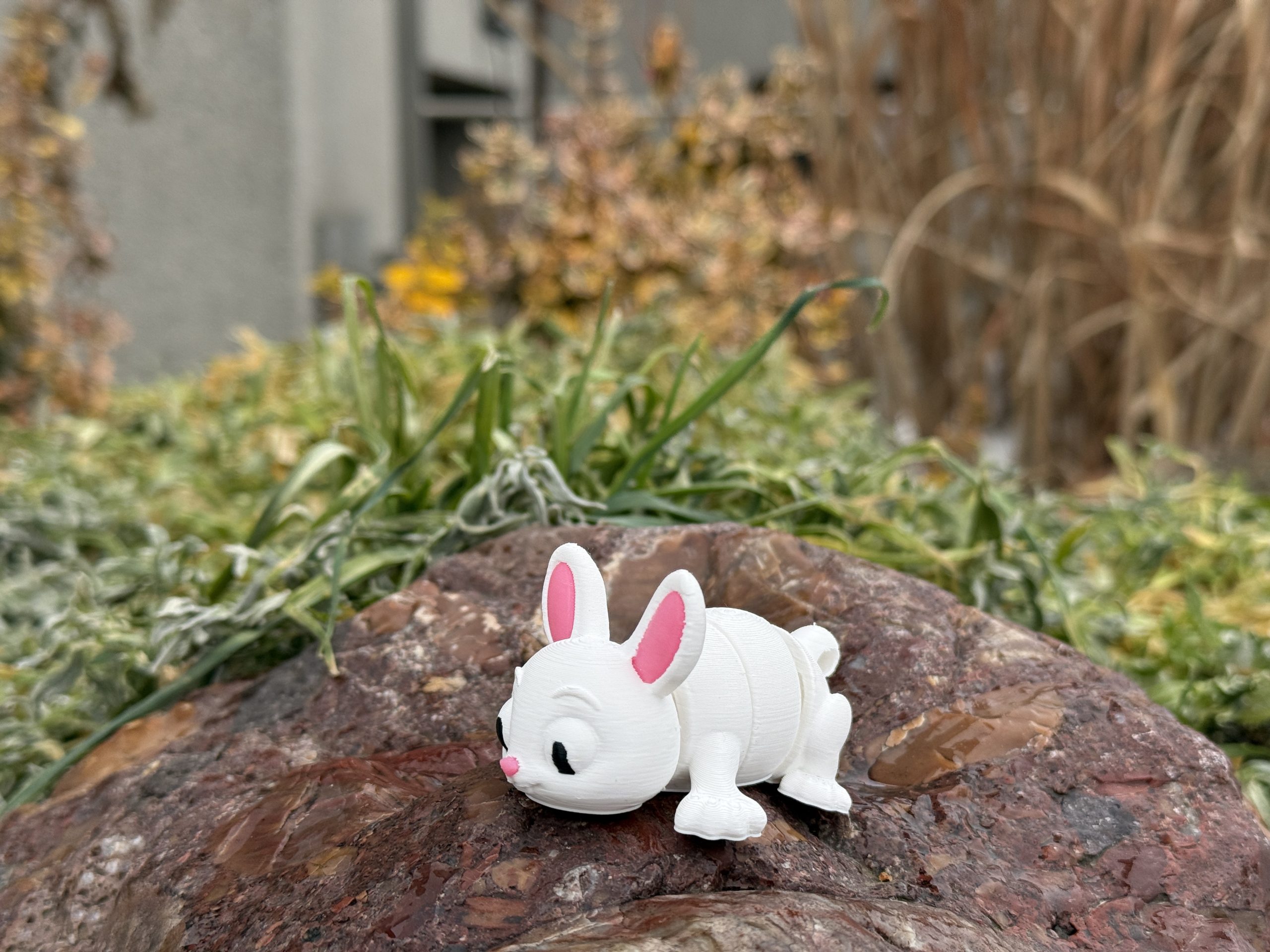 Króliczek 3D – słodka, przegubowa figurka, ruchoma, opcja brelok - obrazek 9