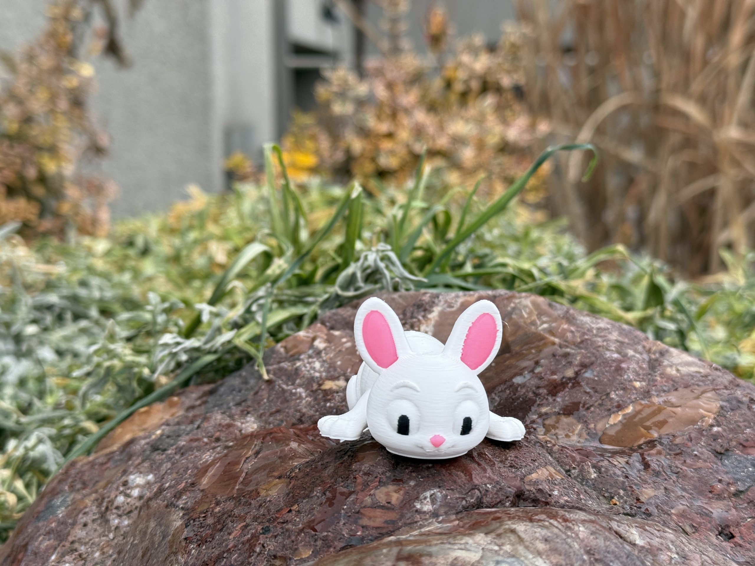 Króliczek 3D – słodka, przegubowa figurka, ruchoma, opcja brelok - obrazek 11