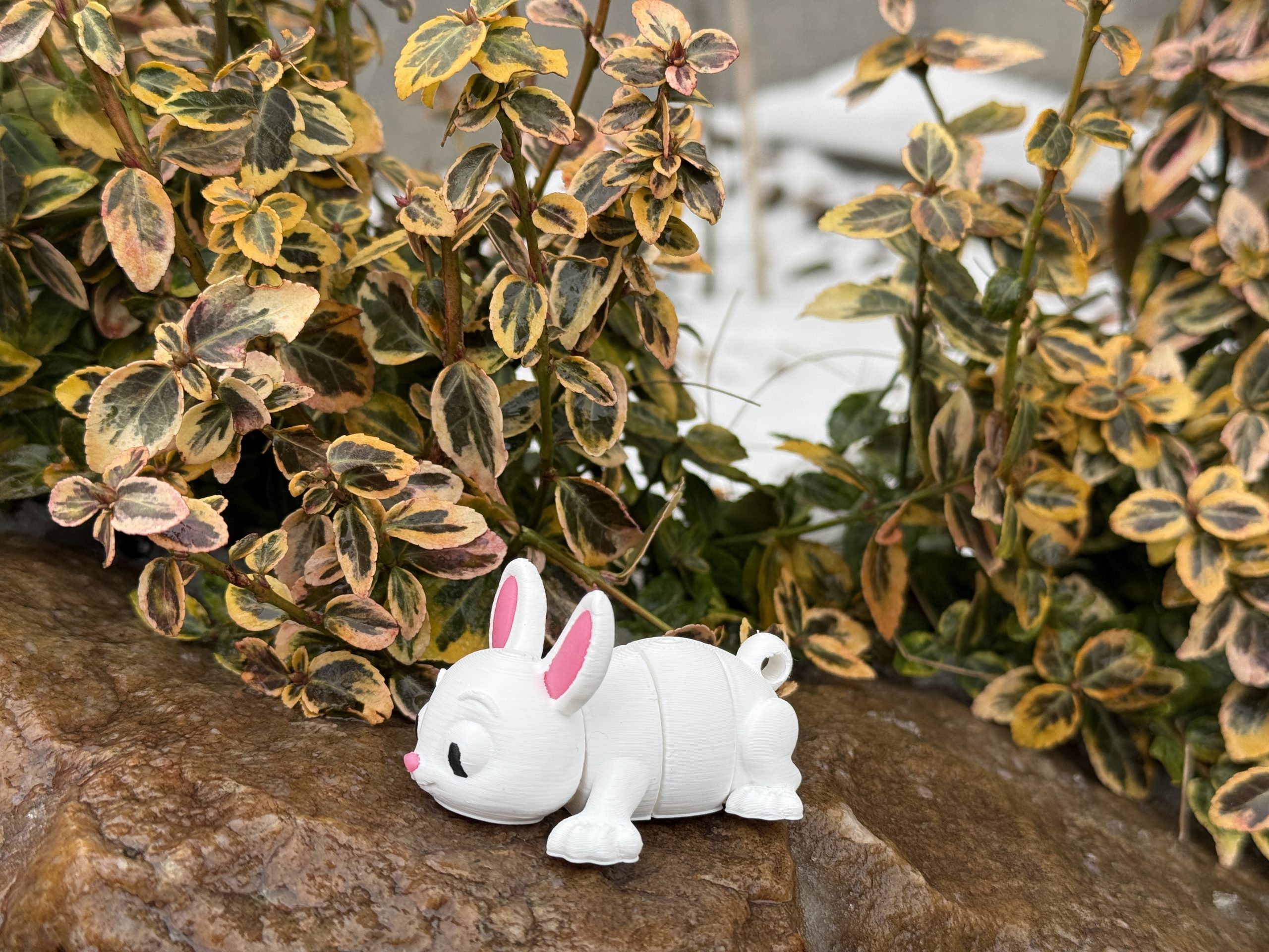 Króliczek 3D – słodka, przegubowa figurka, ruchoma, opcja brelok - obrazek 14