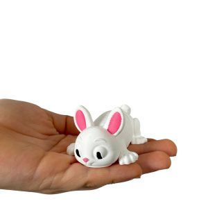 Króliczek 3D – słodka, przegubowa figurka, ruchoma, opcja brelok