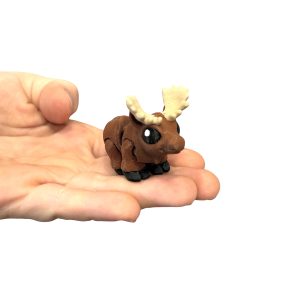 Słodki Łoś Minimals 3D – ruchoma mini figurka, kolekcja, zabawka