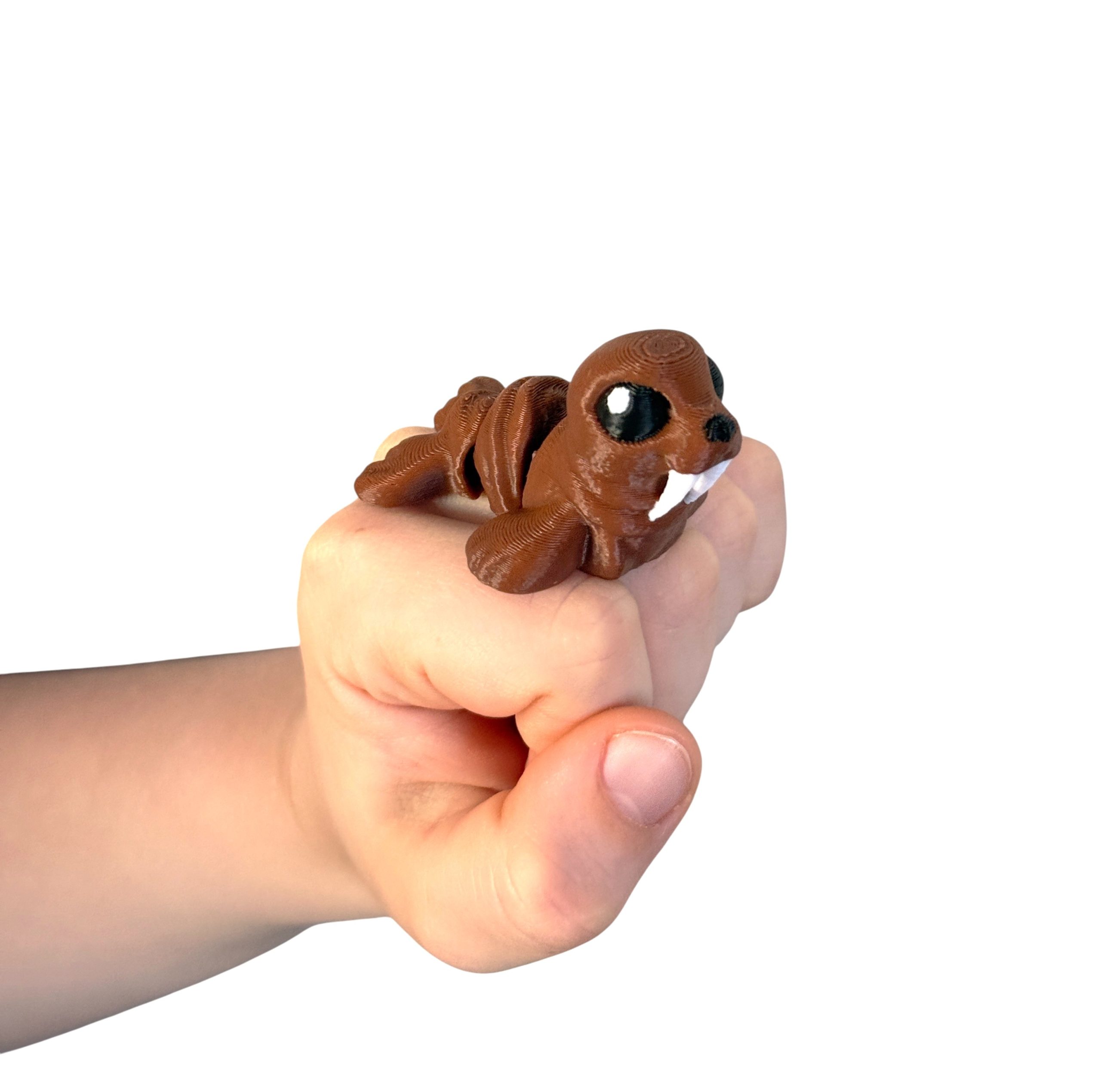 Słodki Mors Arktyczny Minimals 3D – przegubowa, ruchoma mini figurka, zabawka - obrazek 3