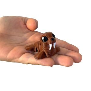 Słodki Mors Arktyczny Minimals 3D – przegubowa, ruchoma mini figurka, zabawka