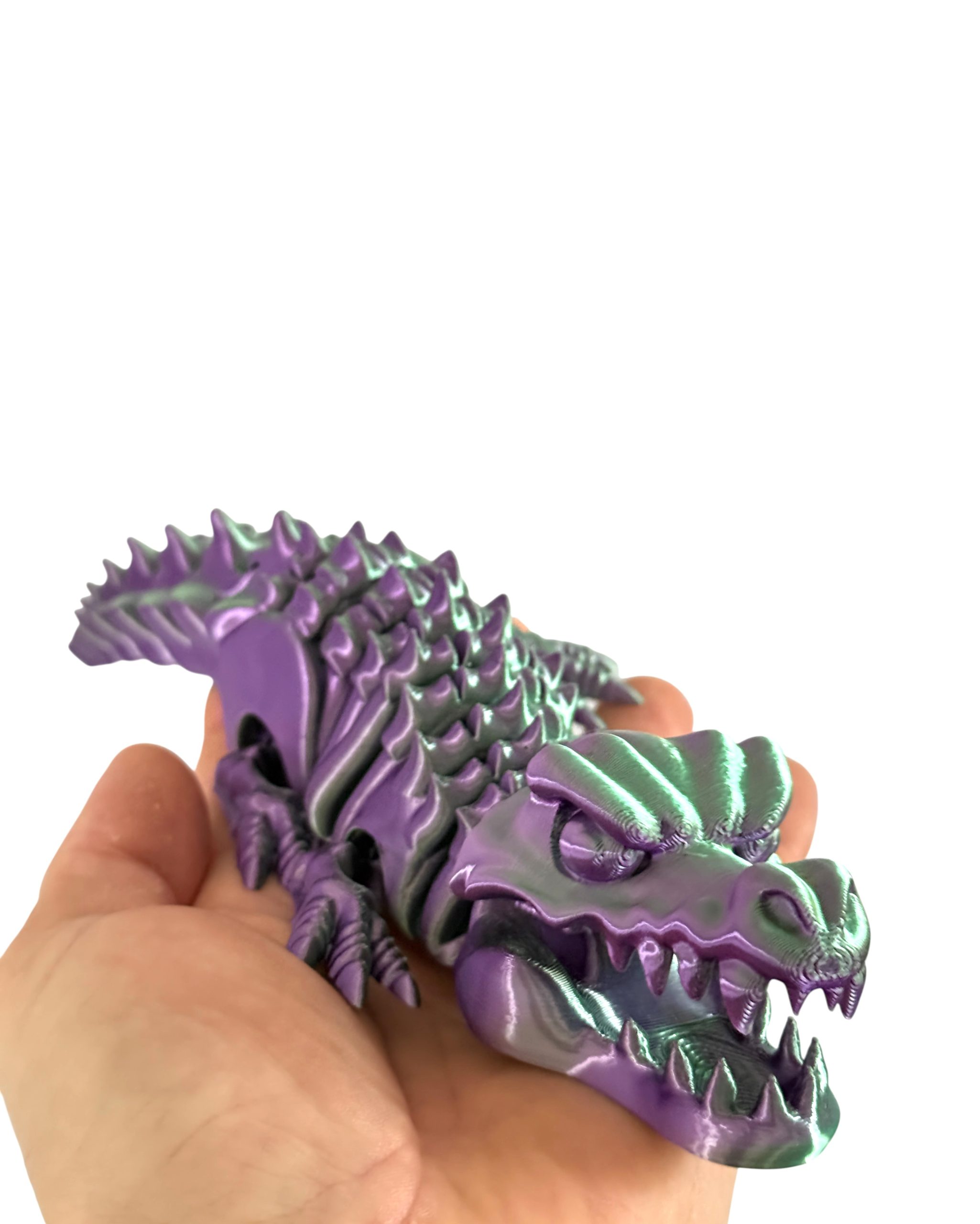 Krokodyl 3D – szkielet pradawnego drapieżnika | przegubowa, ruchoma figurka z otwieraną paszczą - obrazek 14