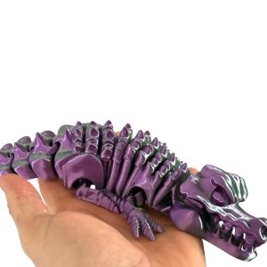 Krokodyl 3D – szkielet pradawnego drapieżnika | przegubowa, ruchoma figurka z otwieraną paszczą