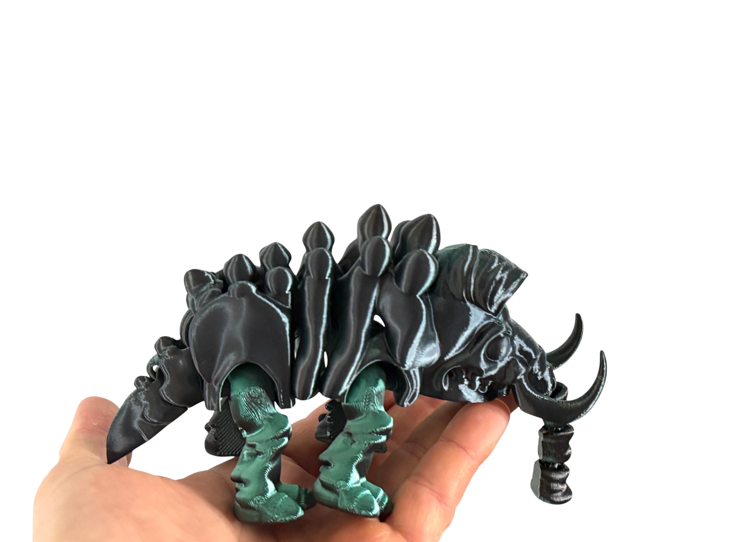 Mamut – szkielet epoki lodowcowej | przegubowa figurka 3D z ruchomą trąbą - obrazek 3