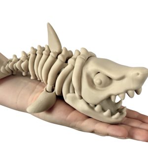 Megalodon 3D – szkielet legendarnego rekina | ruchoma figurka z otwieraną paszczą