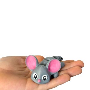 Pan Myszka Mini 3D – przegubowa figurka | słodki myszek z dużymi oczkami | opcja brelok