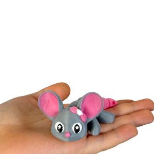 Pani Myszka Mini 3D – urocza figurka | ruchoma | przegubowa | opcja brelok